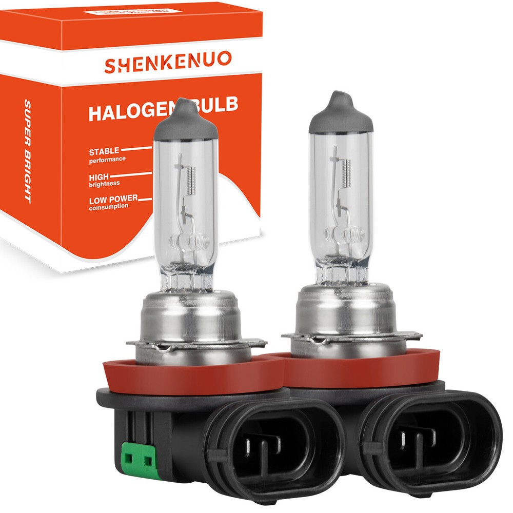 2x H11 Halogen 65W 12V Low-Beam Car/Auto Headlight/Fog/Driving Light Bulbs Lamp