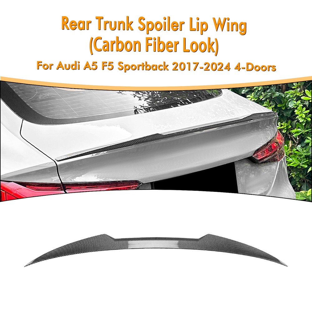 Audi A5 Sportback 2017-2024 Rear Trunk Spoiler Wing Kit F5 4 Door