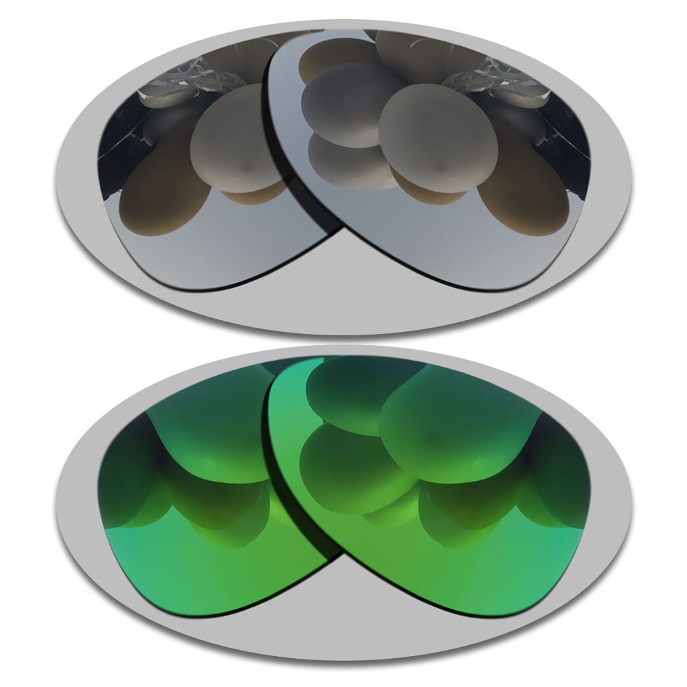 Silver&Green Anti-Scratch Replacement Lenses For-Oakley Warden Polarized