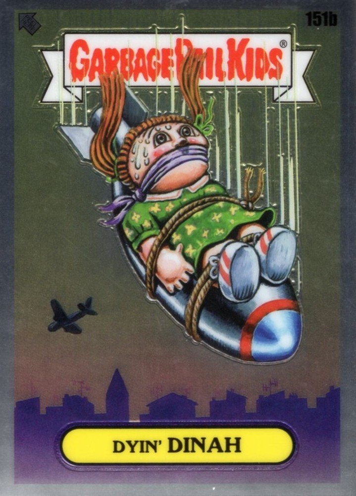Garbage Pail Kids Chrome Series 4 Base Card 151b DYIN' DINAH