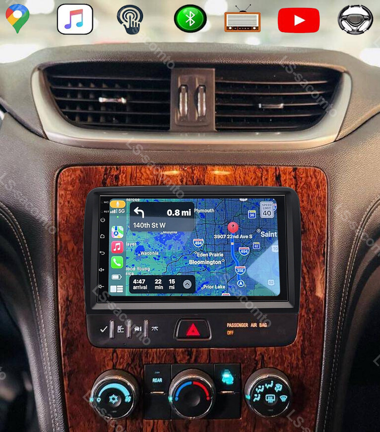 For 2013-2017 Chevrolet Traverse Android 14 Apple Carplay Car GPS Stereo Radio