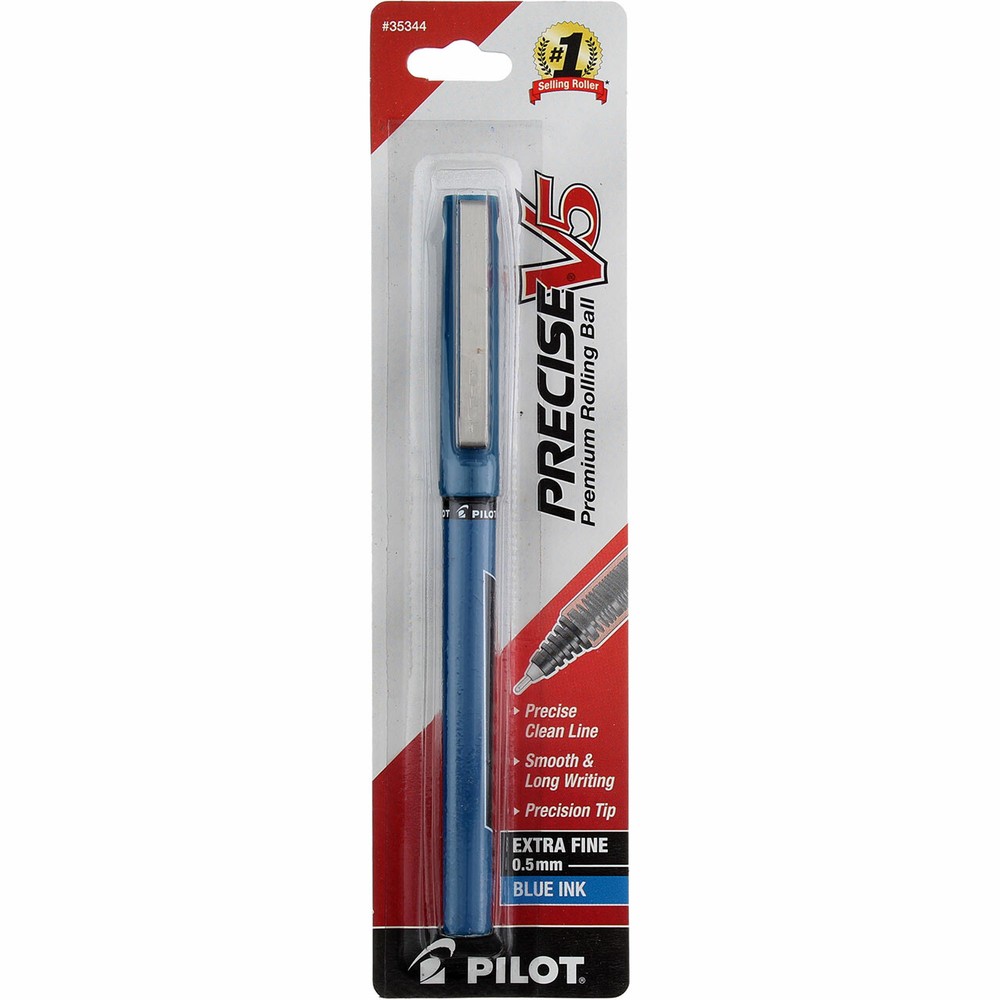 3 Pack Pilot Precise V5 Rolling Ball Pen, Extra Fine, Blue 35344