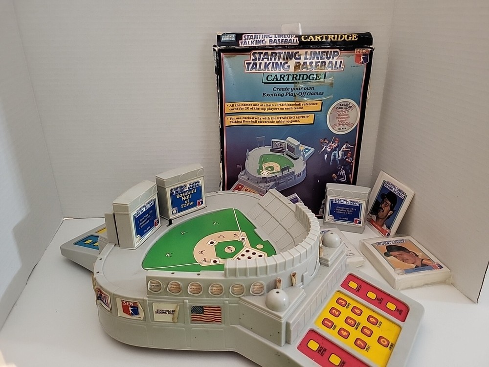 Vintage 1988 Parker Brothers Starting Lineup Talking Baseball Game W/Cartridges