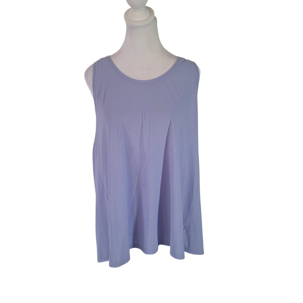 Athleta Size 2x Ease In Tank Light Lavender Racerback Exercise Gym Workout