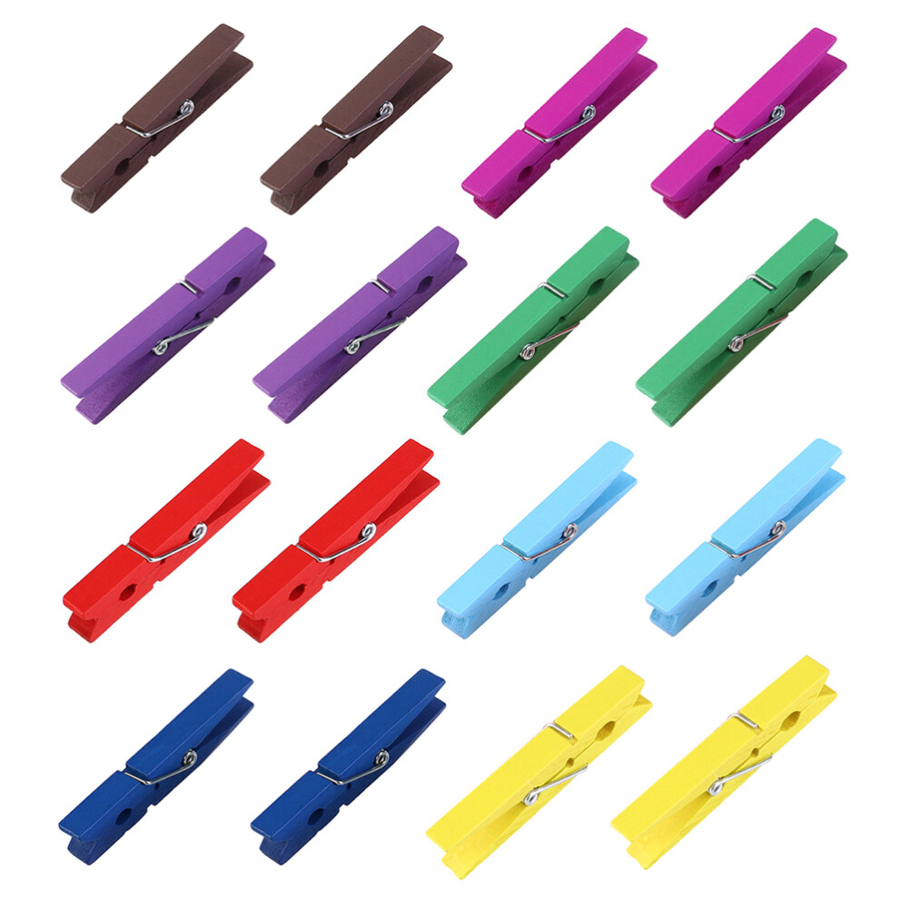 Mini Clothes Pins Blue Clothespins Colored for Classroom Random