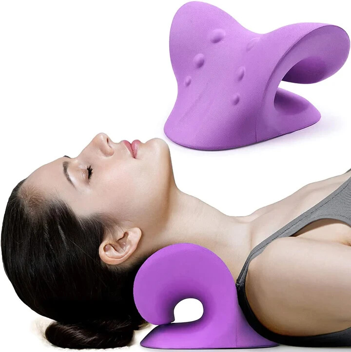 Neck Stretcher Relaxer Pillow for Shoulder Pain Relief Cervical Traction Device