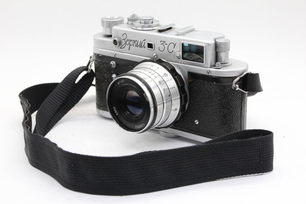 Zorki 3-C Industar-61 52Mm F2.8 Leica L Mount Range Finder Camera V3081 from Jap