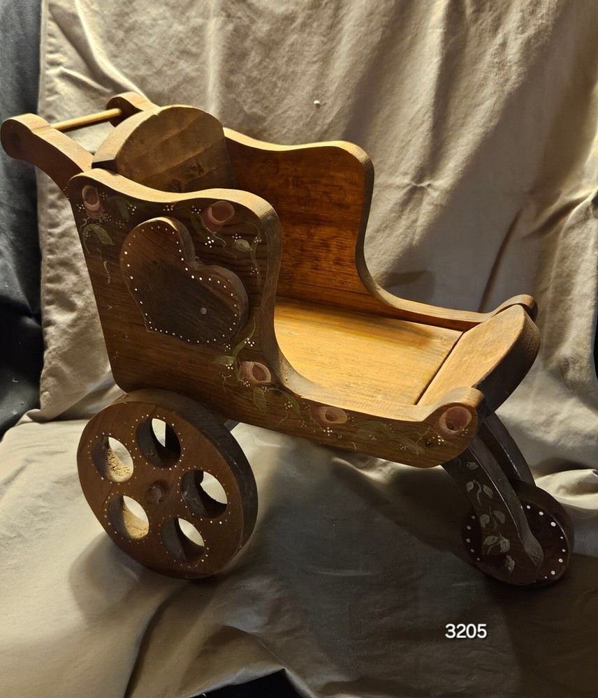 Wooden Tricycle Doll Stroller (item#3205G6)