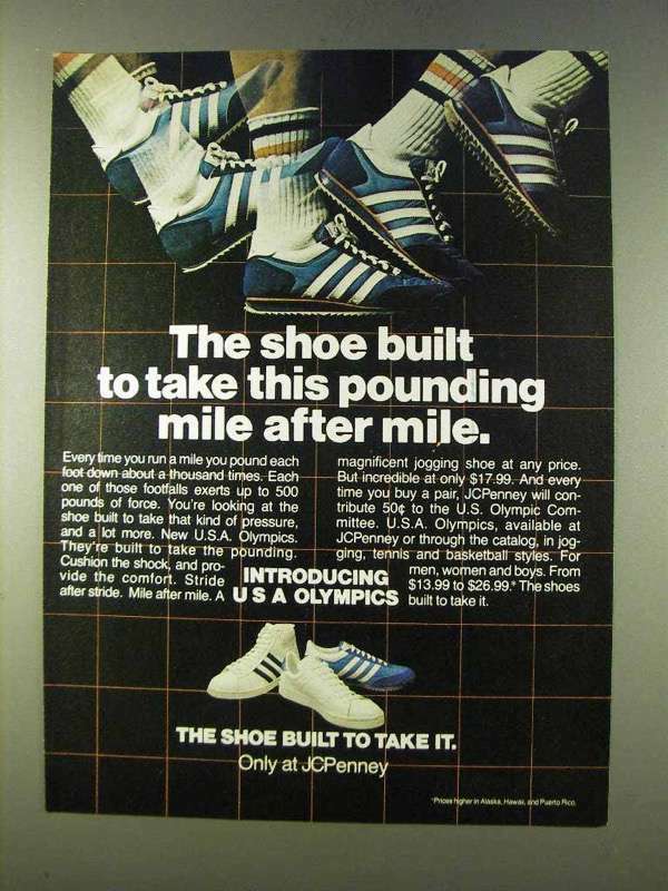 1979 JCPenney Adidas U.S.A. Olympics Shoes Ad