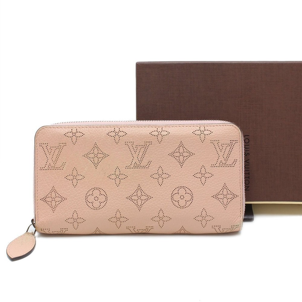 Louis Vuitton Monogram Mahina Zippy Wallet M61868 Magnolia 327532