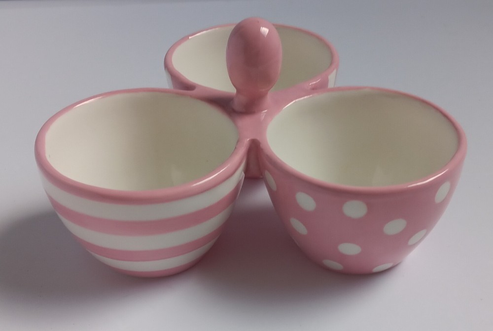NEW THE PAMPERED CHEF SIMPLE SOLUTIONS PINK BOWL TRIO BREAST CANCER AWARENESS