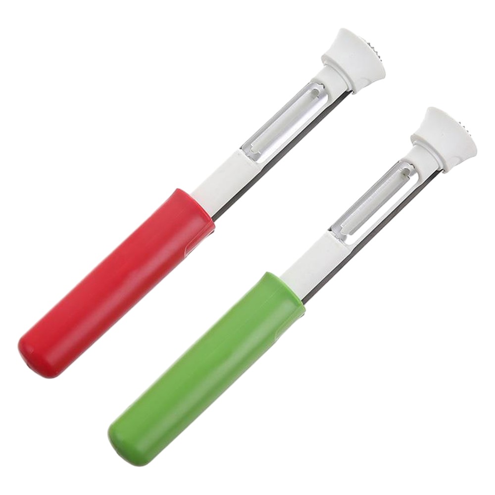 1pc Kitchen Peelers 2 In 1 Fruit Stainless Steel Corer Remover Peach Kitchen Aid