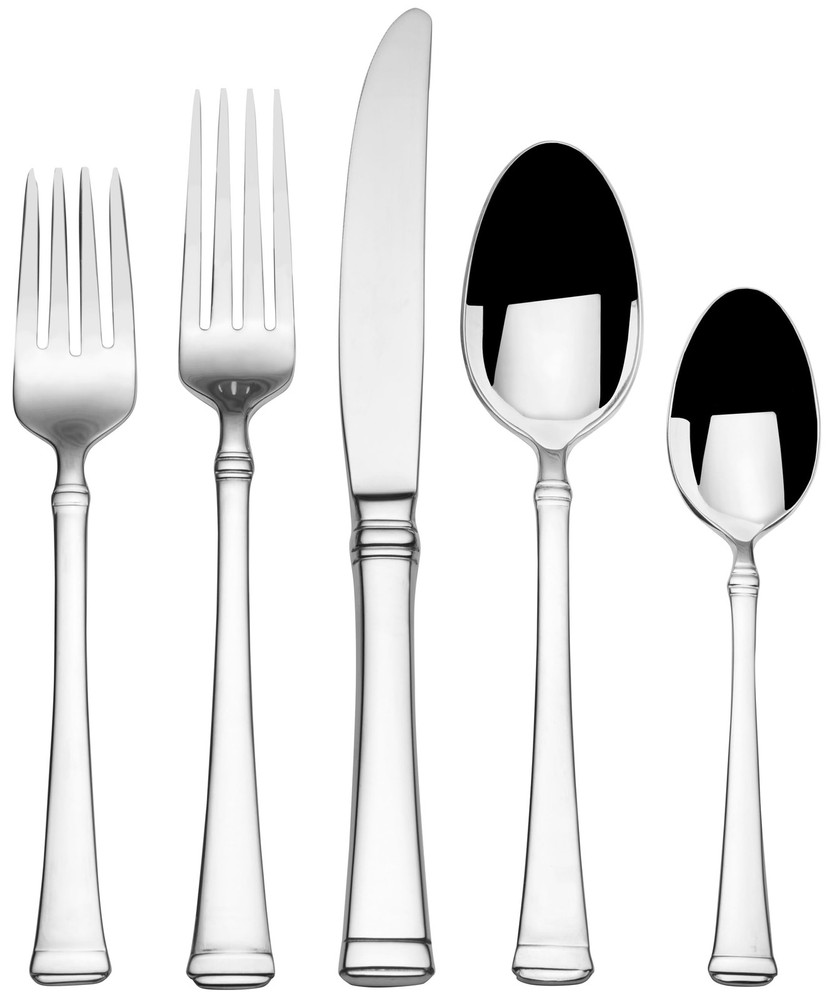 Mikasa Harmony 65-Piece 18/10 Stainless Steel Flatware 65 Piece Set, Silver