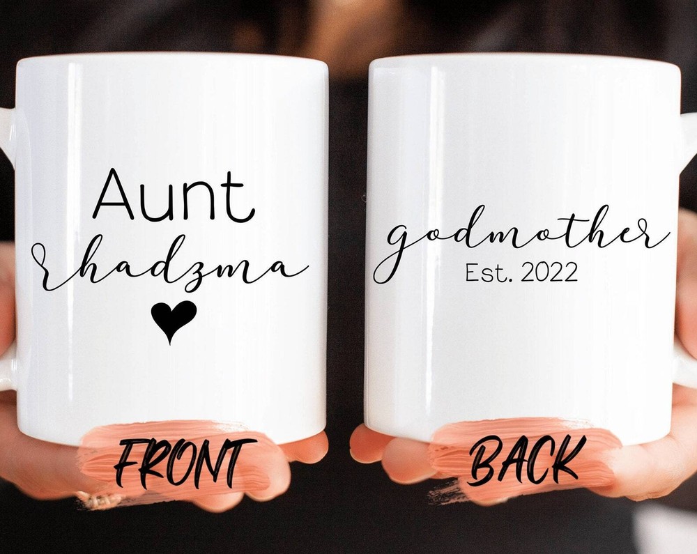 Custom Godmother Mug – Personalized Proposal Gift for Godparents-to-Be