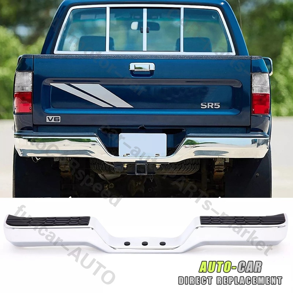 Chrome Rear Step Bumper Face Bar TO1102221 for Truck Toyota 1989-1995 CA/GA