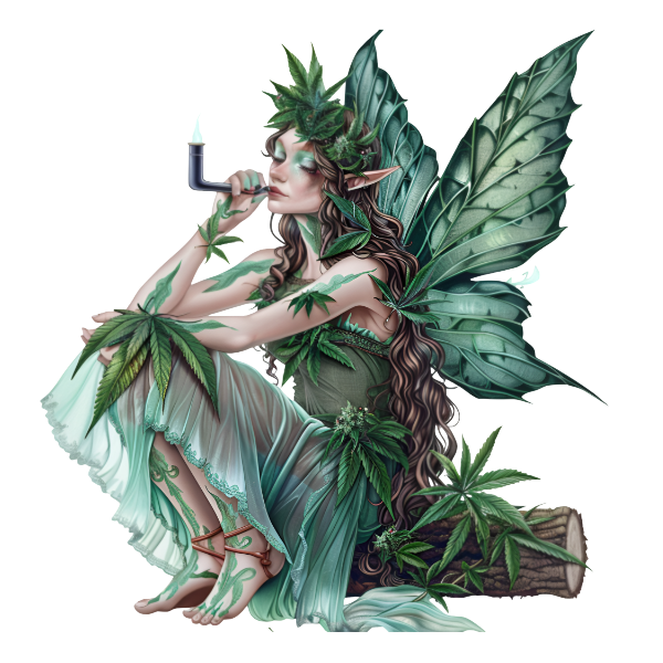 Fairy Tale Weed Vinyl Sticker 420 Weatherproof Stoner Gift Decal Marijuana Fairy