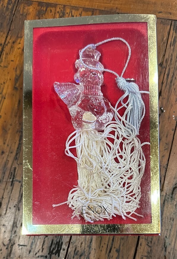 Lenox Ornamental Glass Snowman Teapot