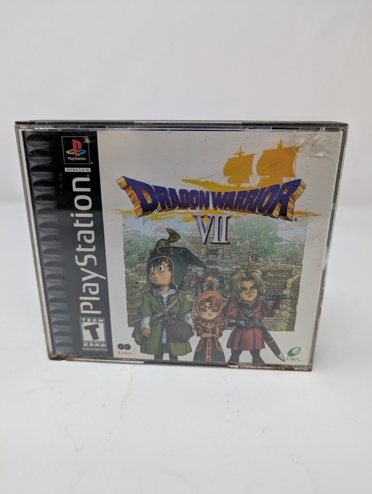 Dragon Warrior VII 7 Sony Playstation PS1 2001 Complete CIB W/ Reg Card - Tested
