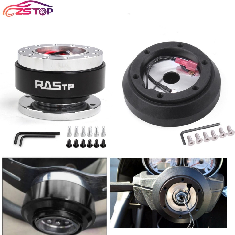 Black Steering Wheel Quick Release+Hub Adapter 160H For Mazda Miata RX-7 MX-3/6