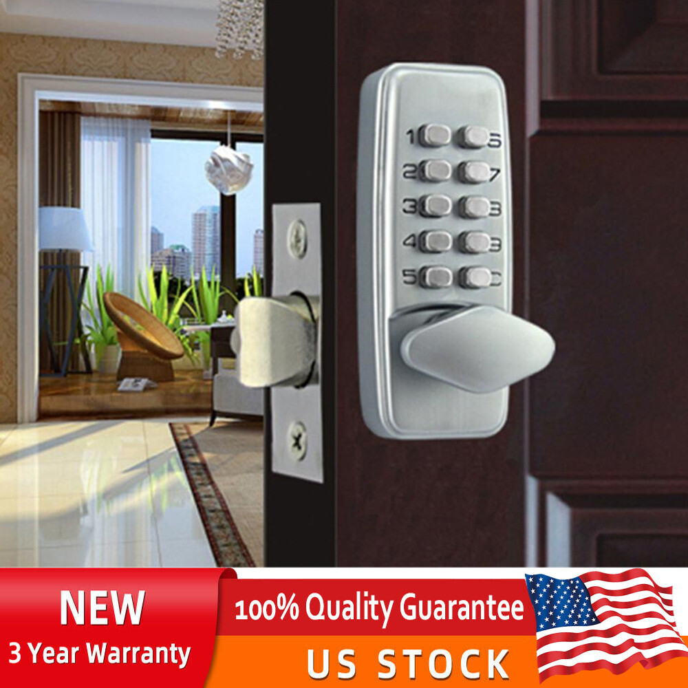 Keyless Digital Code Entry Mechanical Door Lock Knob with Keypad