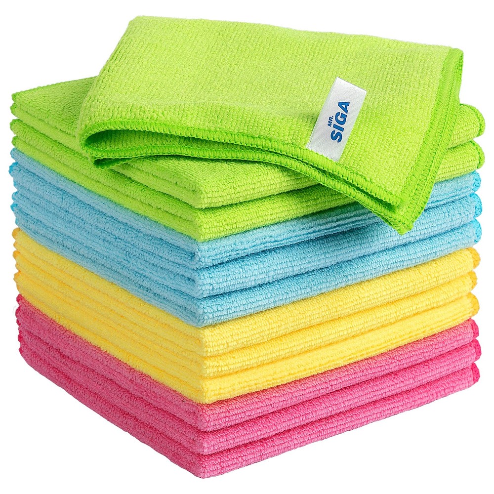 Microfiber Cleaning Cloth,Pack of 12,Size:12.6