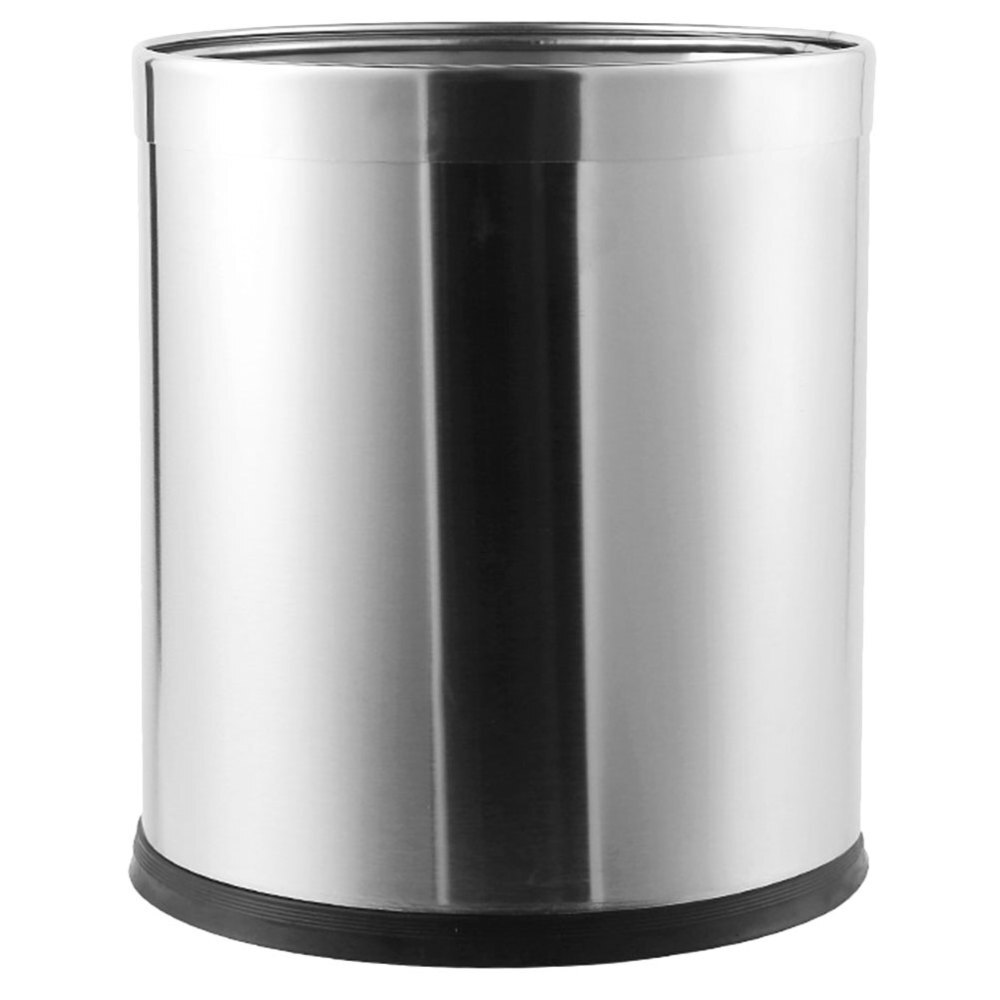Steel Waste Paper Bin Basket Waste Rubbish Trash Can Kitchen Garbage Dustbin