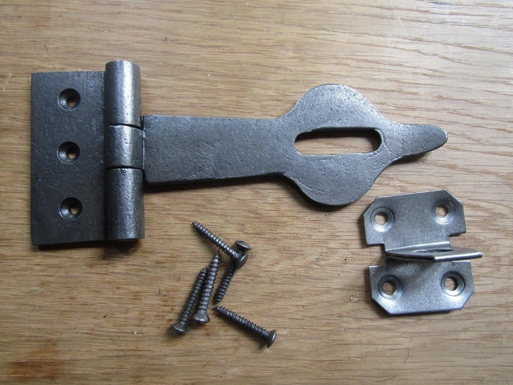 Rustic iron Safety Hasp and Staple Door Latch Lock Blanket Box Trunk Chest cabin