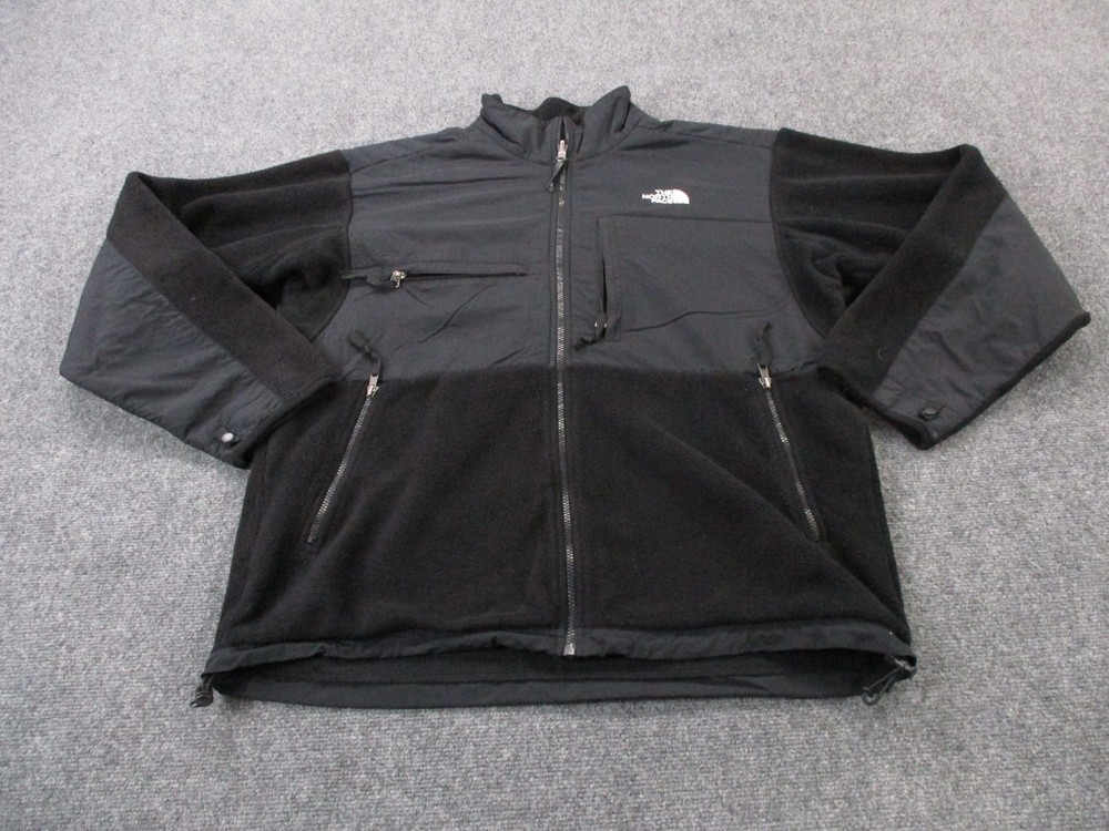 North Face Jacket Mens L Black Denali Outdoors Hiking Active Work Camping