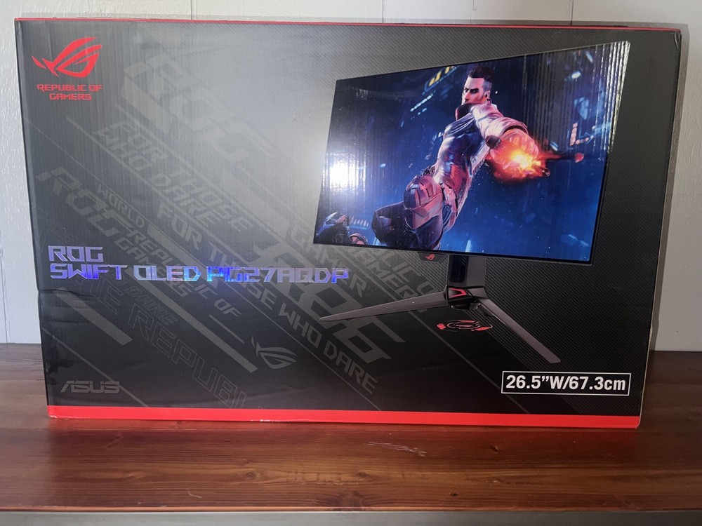 ASUS ROG Swift OLED 27” 1440P Gaming Monitor (PG27AQDP) - WOLED, QHD,...