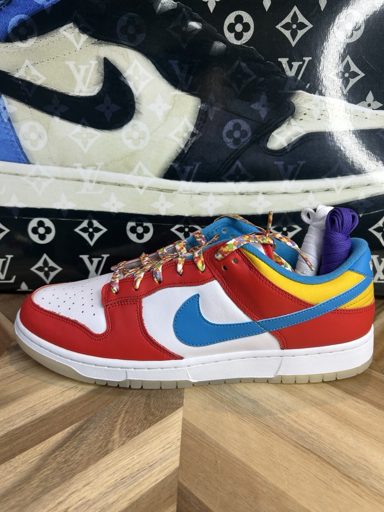 Nike Dunk Low QS Fruity Pebbles LeBron James DH8009-600 Men Size 13 Rare NBA Sneakers