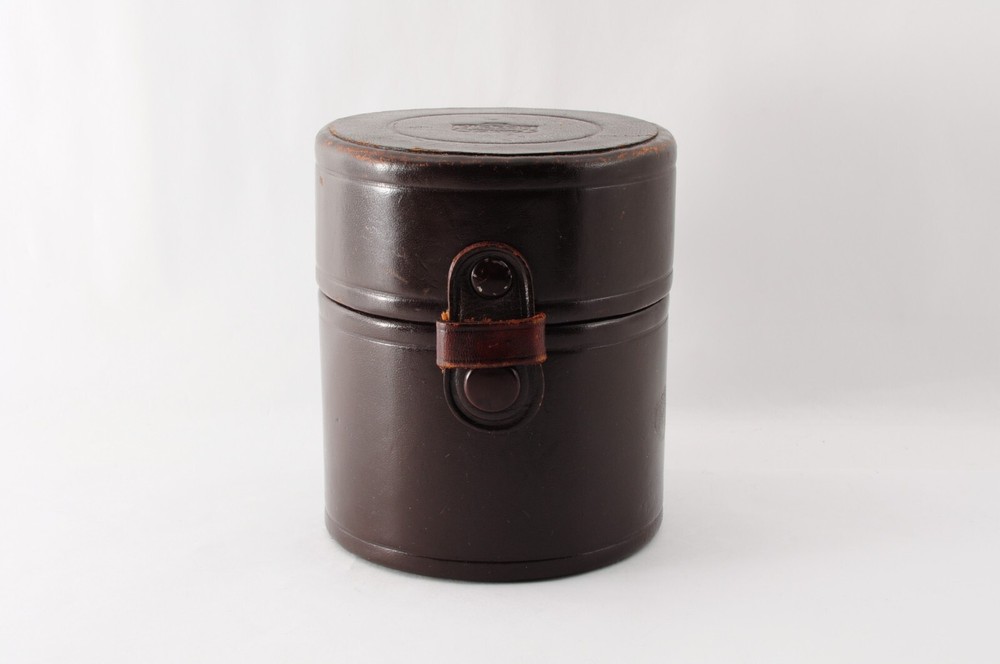 Nippon Kogaku Tokyo Brown Leather Hard Lens Case From Japan