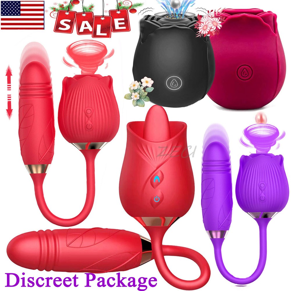 Silicone Waterproof Flower-Vibrator-Licking-Tongue-Women-Massager-10 Vibration X
