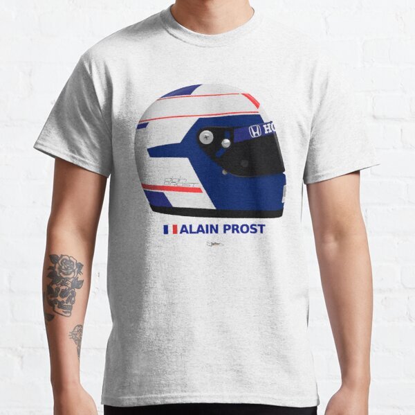 Sport F1 Alain Prost Helmet Drivers' Champion Grand Prix T Shirt