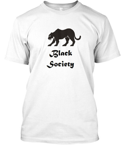 Black Society T-Shirt Made in the USA Size S to 5XL