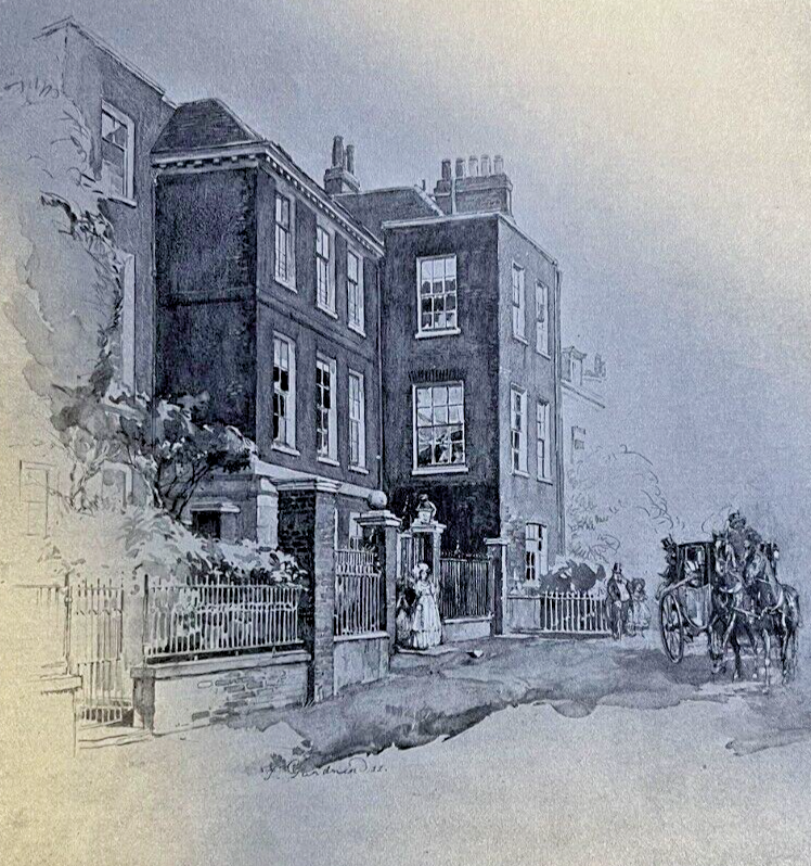 1911 London of Author William Makepeace Thackeray illustrated