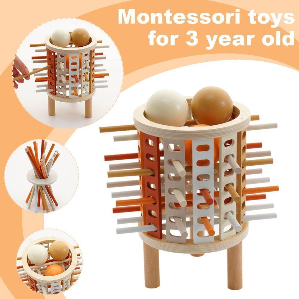 Wooden Board Games Educational Toys For Kids Fine Motor Skills= M7V8