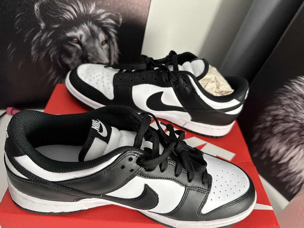 Size 11.5 - Nike Dunk Low Black White W