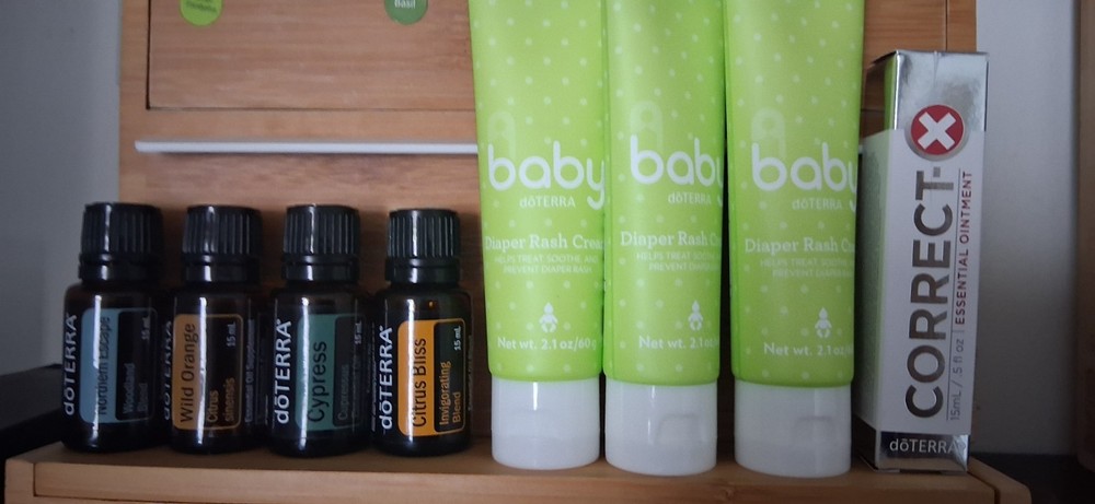 doterra essential oils lot wooden box not included