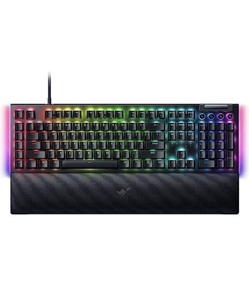Razer BlackWidow V4 Mechanical Gaming Keyboard Yellow Switches Linear and Silent
