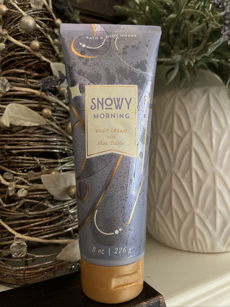 Bath & Body Works Snowy Morning Body Cream w/ Shea Butter And Lavender 8oz /226g