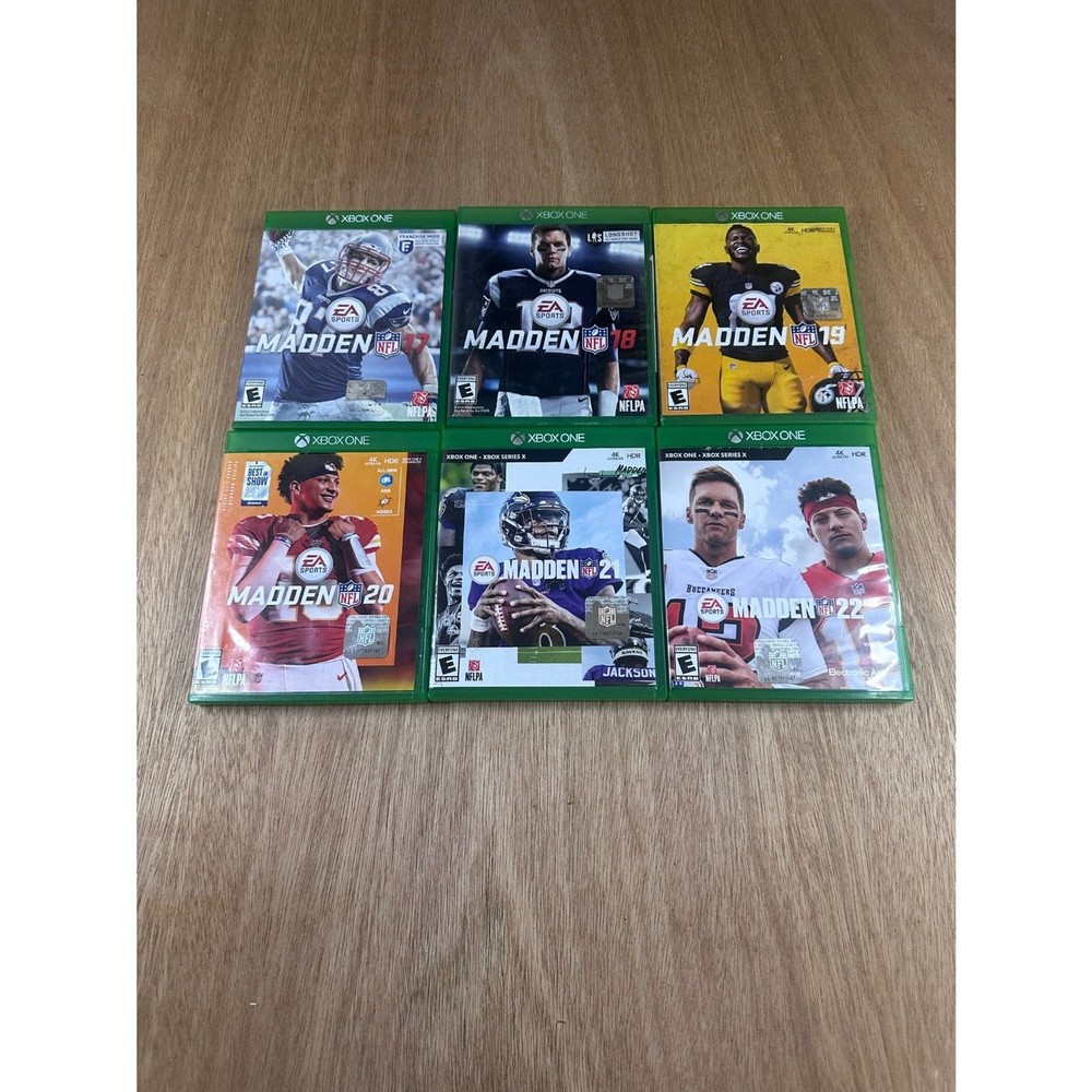 Madden NFL Xbox One Game Lot – 17 18 19 20 21 22