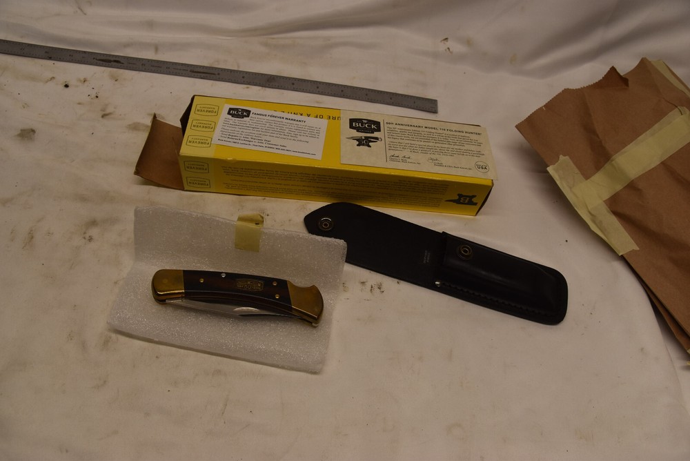 Buck 110 50th Anniversary Folding Hunter Lockback Knife USA Made NIB