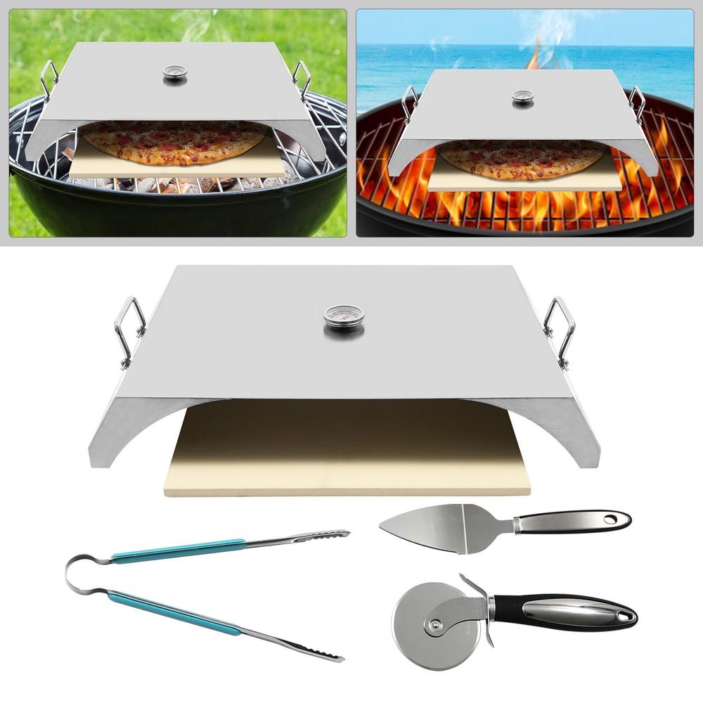 Portable Stainless Steel Pizza Oven Kit with Shovel for Gas