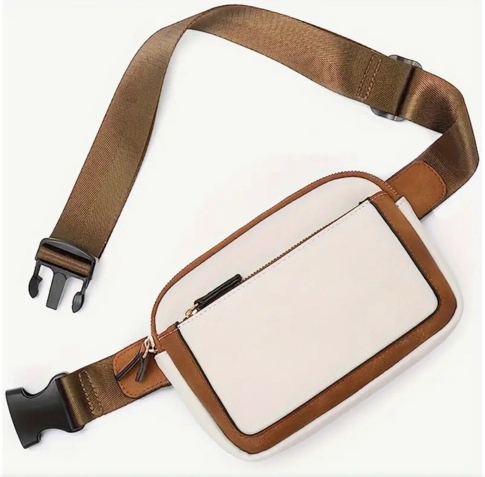 Stylish PU Leather Fanny Pack with Multiple Compartments  