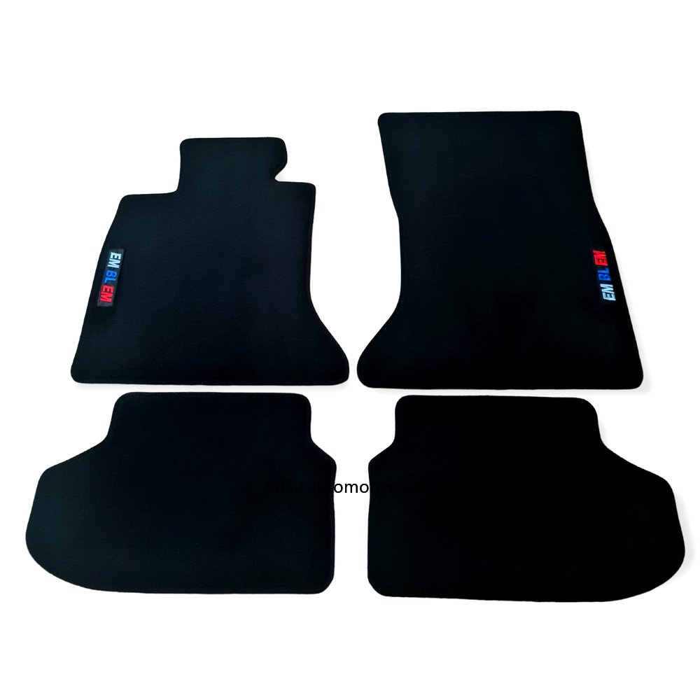 For BMW M5 F10 F11 Car Floor Mats Velour Waterproof Black Carpet Auto Liners New