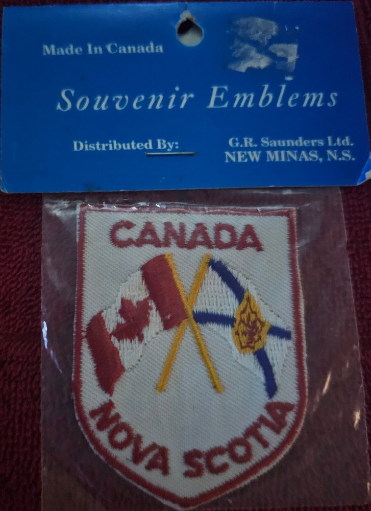 Canada  Nova Scotia  Flags  Souvenir Emblems  Embroidered Patch
