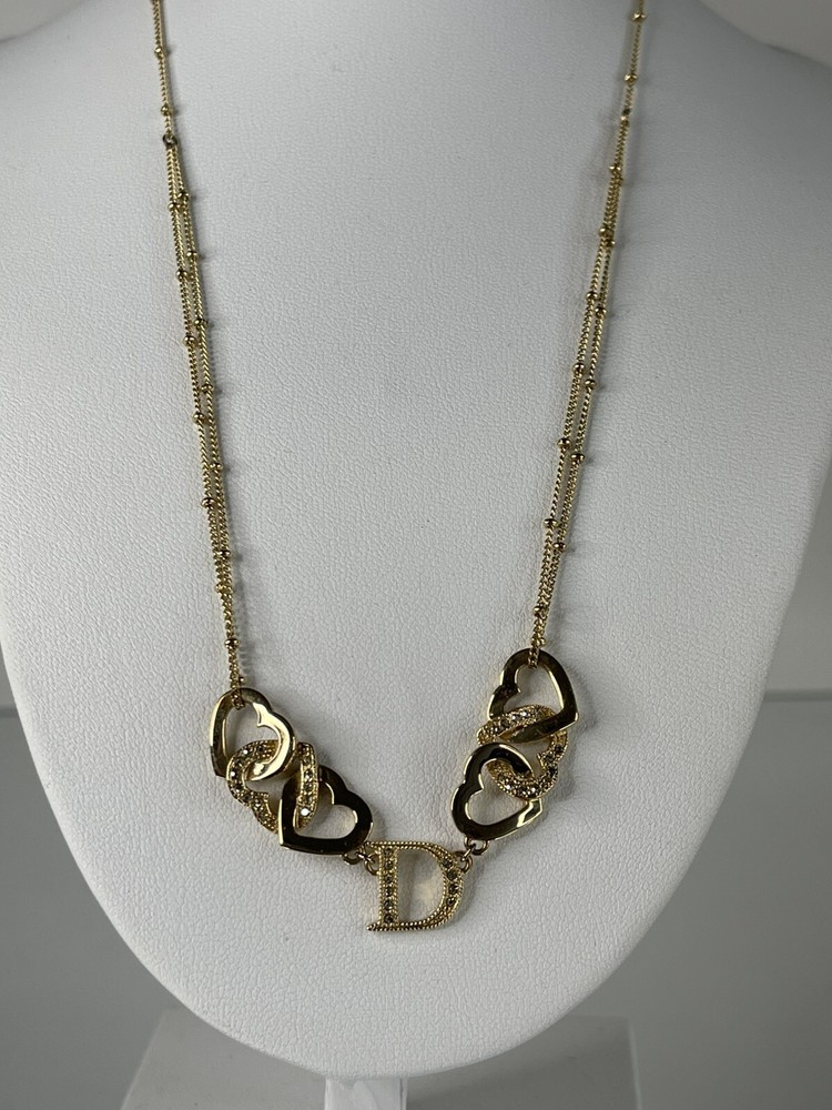 Christian Dior Gold Necklace Elegant Luxury Jewelry