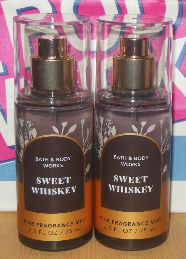2 NEW! SWEET WHISKEY Fine Fragrance Mist Travel Bath & and Body Works
