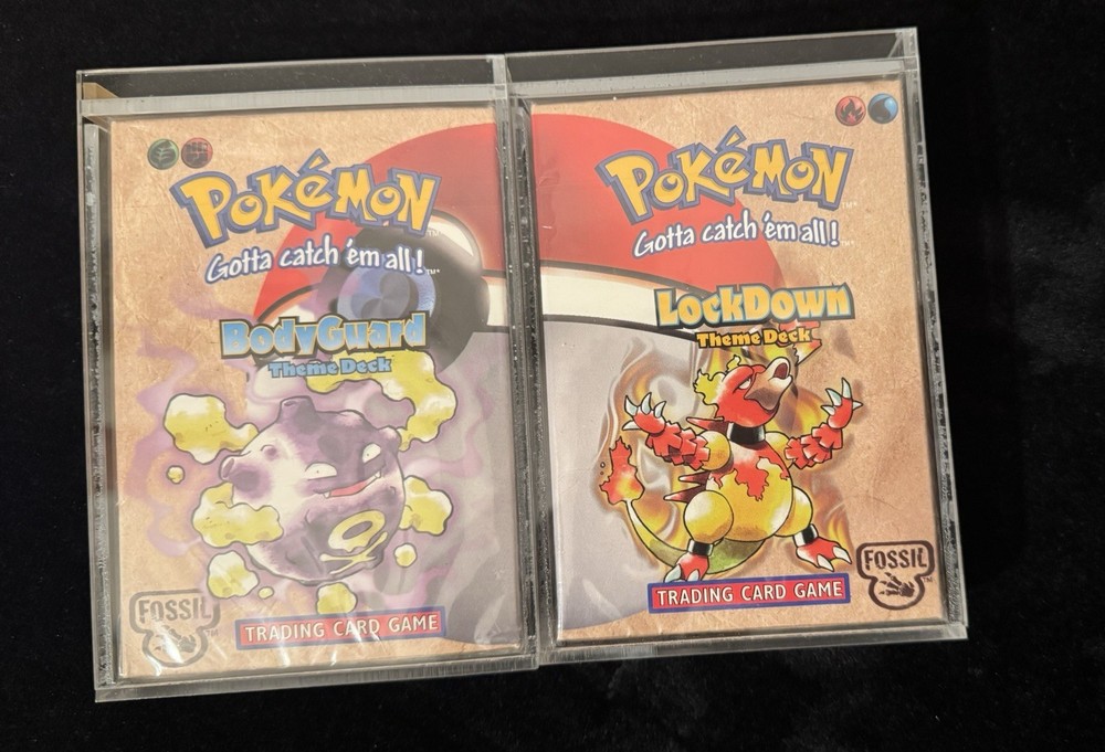 Pokémon Fossil BodyGuard & LockDown Theme Decks Sealed Wizards of the Coast 1999