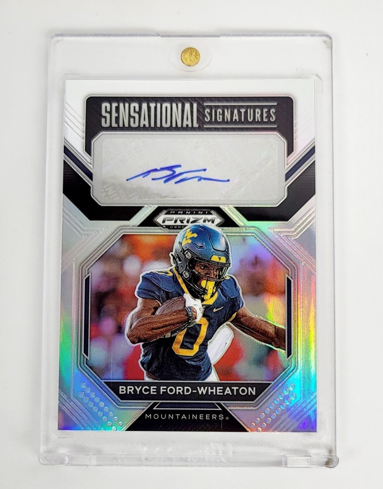 MINT ROOKIE AUTO SILVER 2023 Prizm Draft Picks Bryce Ford-Wheaton WEST VIRGINIA
